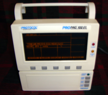 ProPaq Protocol 102EL ECG with NIBP-SP02-TEMP-Printer